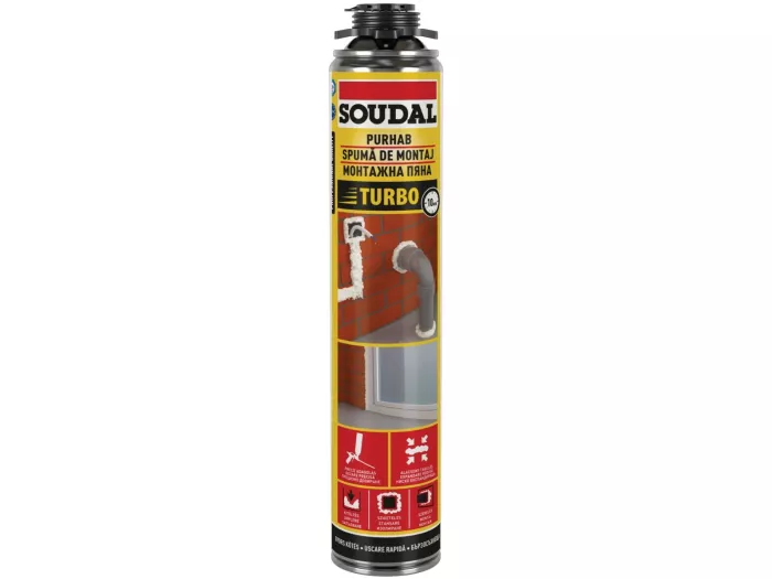Пистолетна монтажна пяна TURBO 750 ml